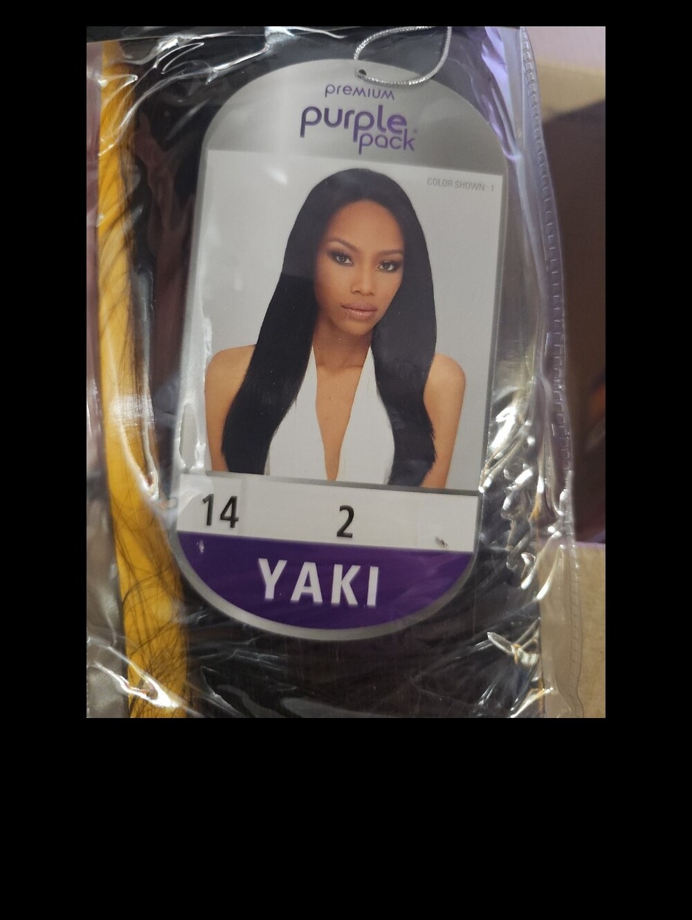 NWT OUTRE PURPLE PACK 100% HUMAN HAIR 14" YAKI #2 Color